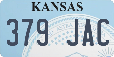 KS license plate 379JAC