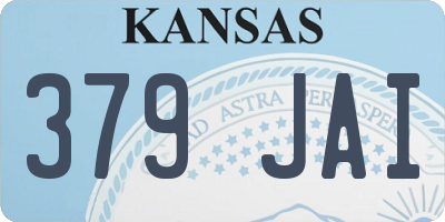 KS license plate 379JAI