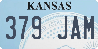 KS license plate 379JAM