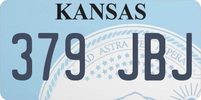 KS license plate 379JBJ