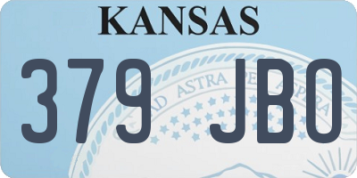 KS license plate 379JBO