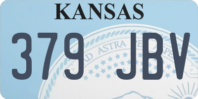 KS license plate 379JBV