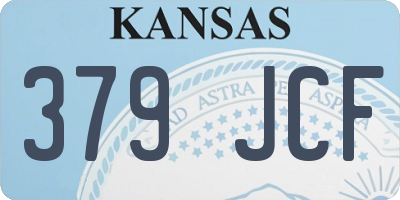 KS license plate 379JCF