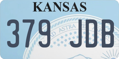 KS license plate 379JDB