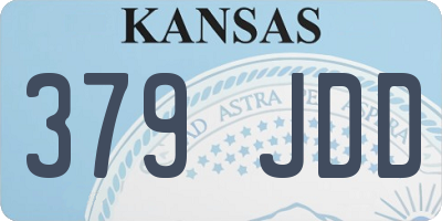 KS license plate 379JDD