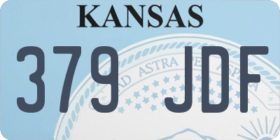 KS license plate 379JDF