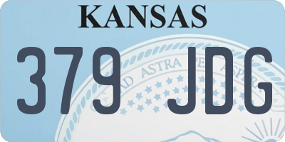 KS license plate 379JDG