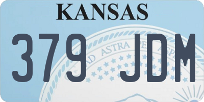 KS license plate 379JDM