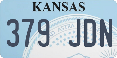 KS license plate 379JDN