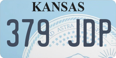 KS license plate 379JDP