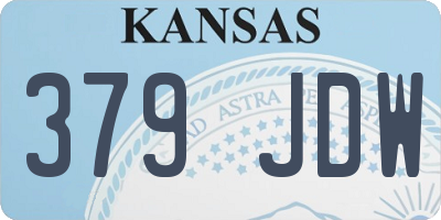 KS license plate 379JDW