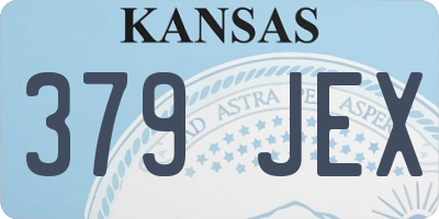 KS license plate 379JEX