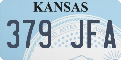 KS license plate 379JFA