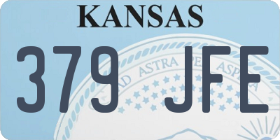 KS license plate 379JFE