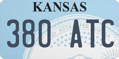 KS license plate 380ATC