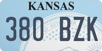 KS license plate 380BZK