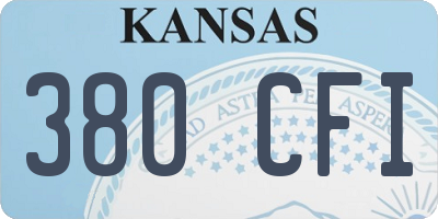 KS license plate 380CFI