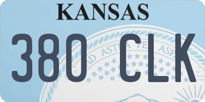 KS license plate 380CLK