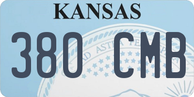 KS license plate 380CMB