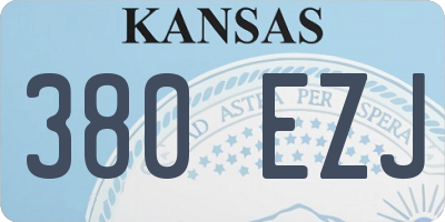 KS license plate 380EZJ