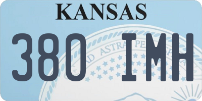 KS license plate 380IMH