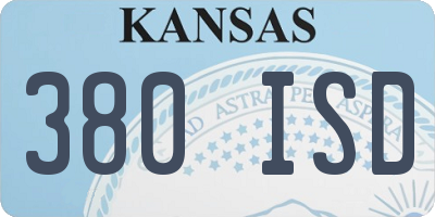KS license plate 380ISD