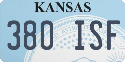 KS license plate 380ISF