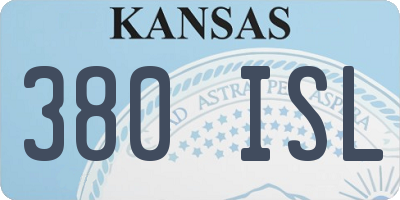 KS license plate 380ISL