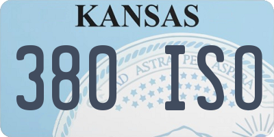 KS license plate 380ISO