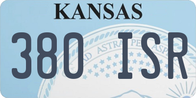 KS license plate 380ISR