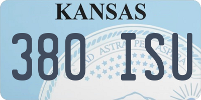 KS license plate 380ISU