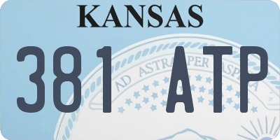 KS license plate 381ATP