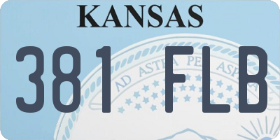 KS license plate 381FLB