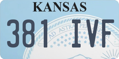KS license plate 381IVF