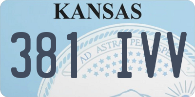KS license plate 381IVV