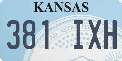KS license plate 381IXH