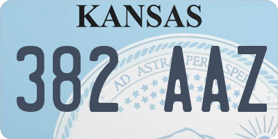 KS license plate 382AAZ