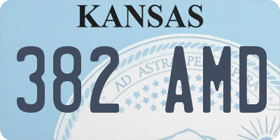 KS license plate 382AMD