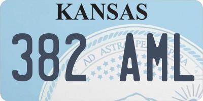 KS license plate 382AML