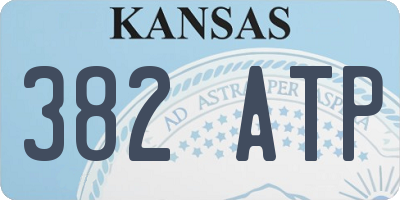 KS license plate 382ATP