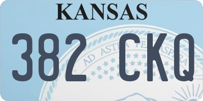 KS license plate 382CKQ