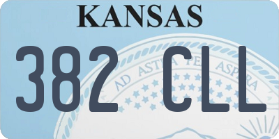 KS license plate 382CLL