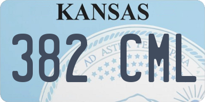 KS license plate 382CML