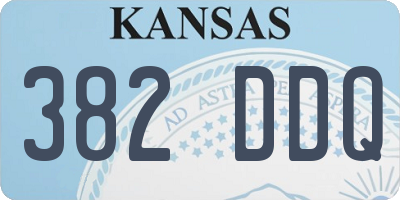KS license plate 382DDQ