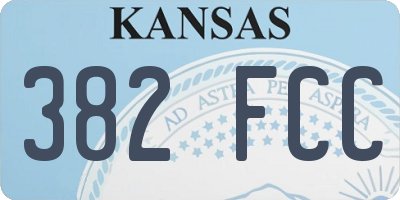 KS license plate 382FCC