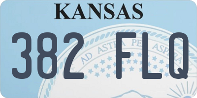 KS license plate 382FLQ