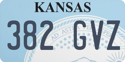 KS license plate 382GVZ