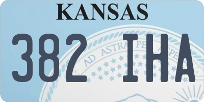 KS license plate 382IHA