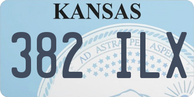 KS license plate 382ILX