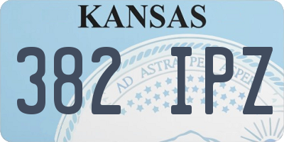 KS license plate 382IPZ
